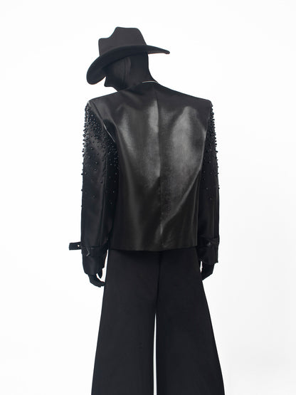 Beads Decor Short Jacket WN23683