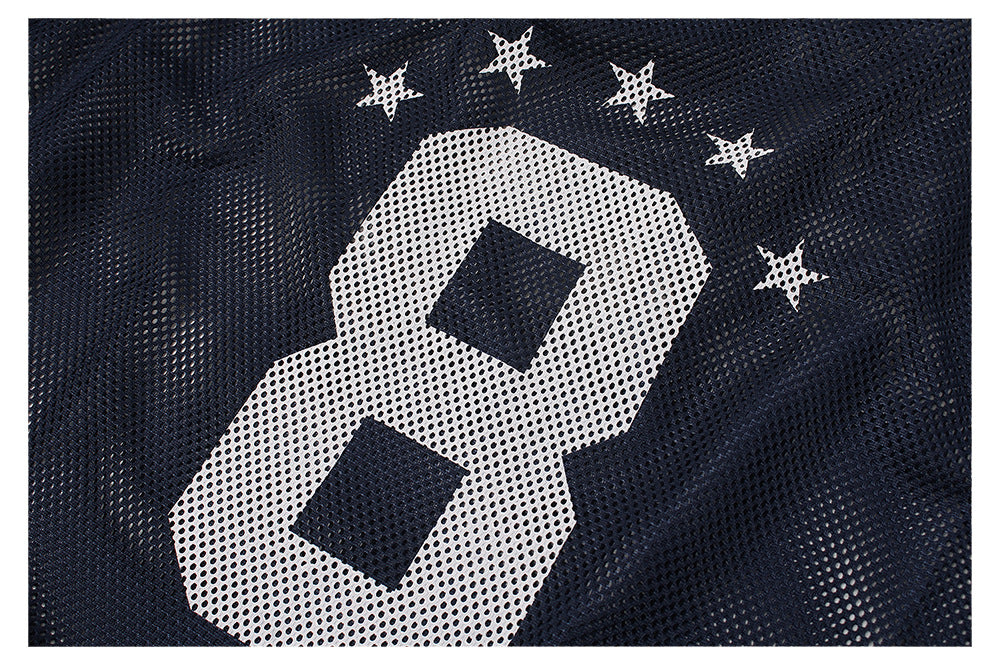 Mesh Number Star Short Sleeve T-Shirt WN26531