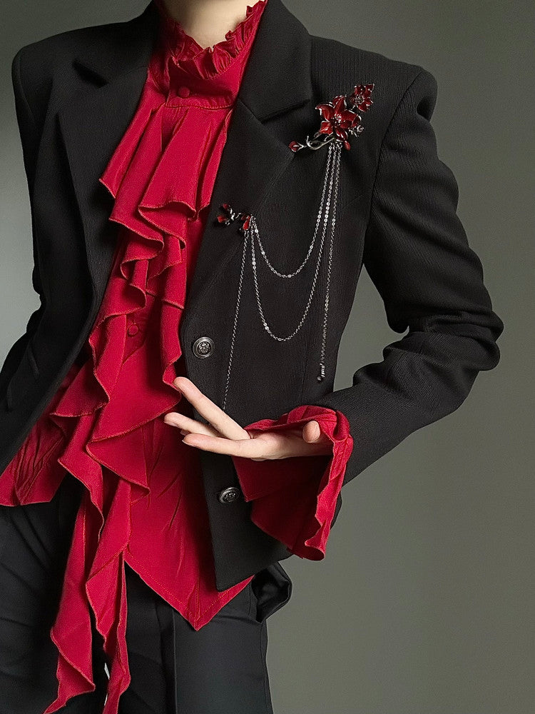 Waist-Shaping Corduroy Tailored Jacket WN23122