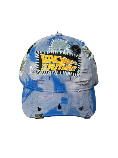 Patch Tie-Dye Embroidery Rivet Curved-Brim Cap WN21124