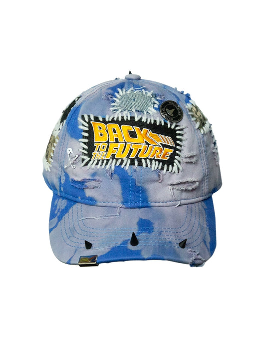 Patch Tie-Dye Embroidery Rivet Curved-Brim Cap WN21124