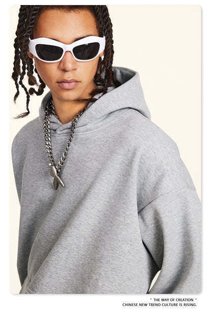 Fleece Lining Oversize Pullover Hoodie WN9938
