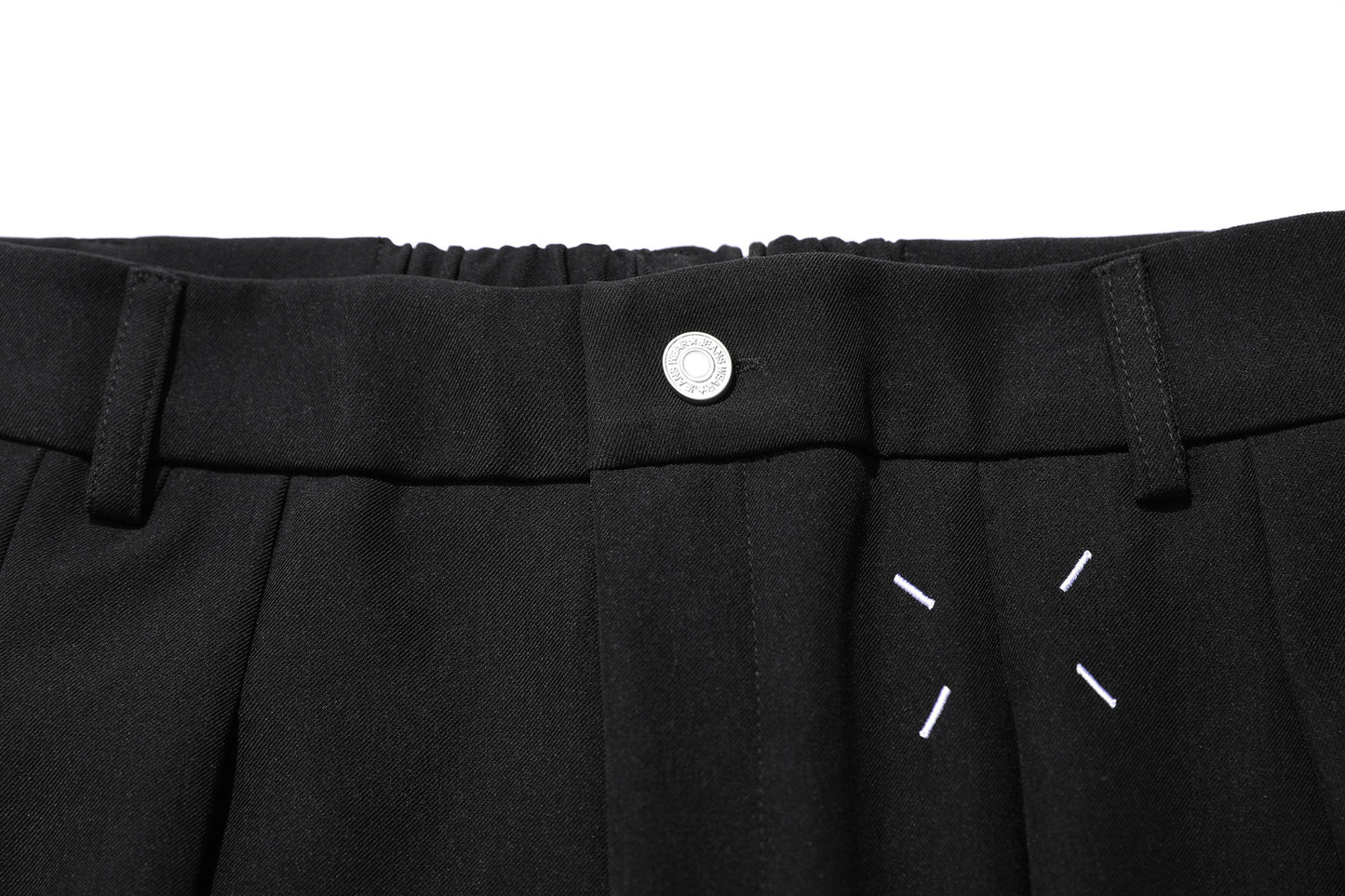 Drape Pleats Wide Leg Trousers WN25664