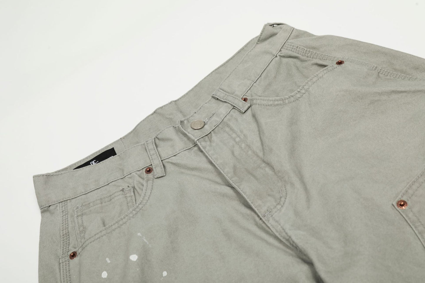 Paint Splatter Panel Wide Leg Pants WN26143