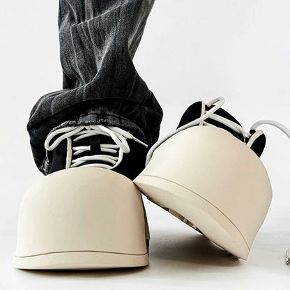 Large Round Toe Chunky Sole Canvas Shoes WN19159