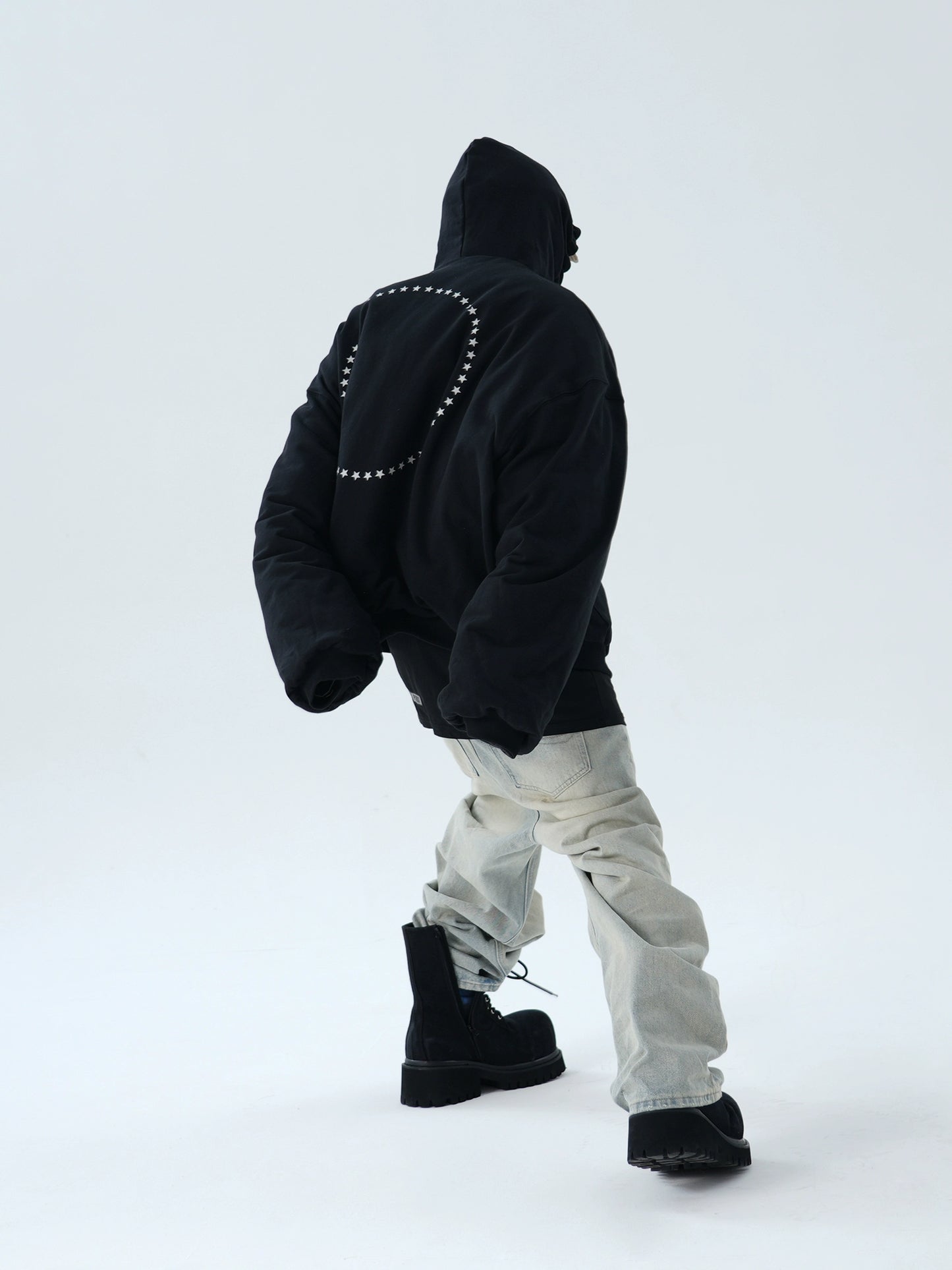 Camouflage Reversible Knit Hooded Puffer Jacket WN16948