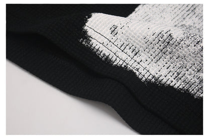 Studs Design Cross Art Print Short Sleeve T-Shirt WN26574