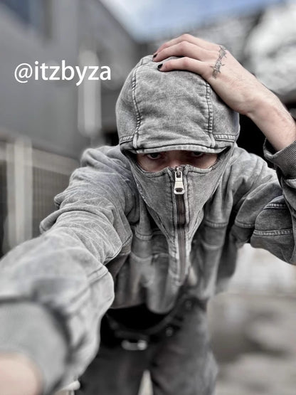 Eye-Opening Long-Zipper Hoodie WN27928
