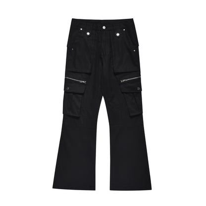 Zip Pocket Wide Leg Cargo Pants WN26021