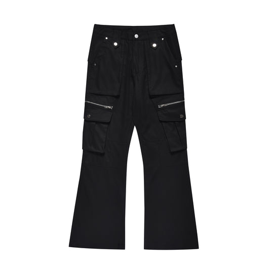 Zip Pocket Wide Leg Cargo Pants WN26021