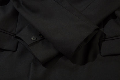 Double-Breasted Wide-Lapel Tailored Jacket WN11115