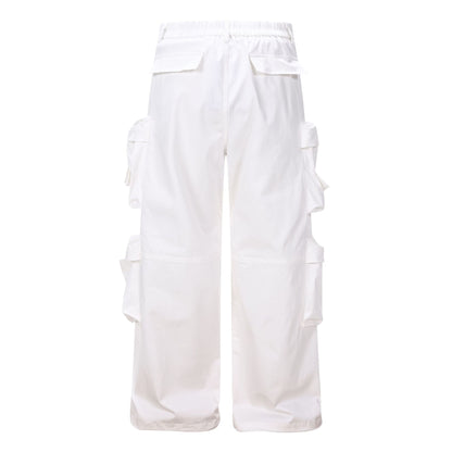 Multi-Pocket Wide Leg Cargo Pants WN25848