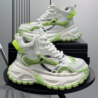 Chunky Platform Mesh High-Top Sneaker Boots WN24841