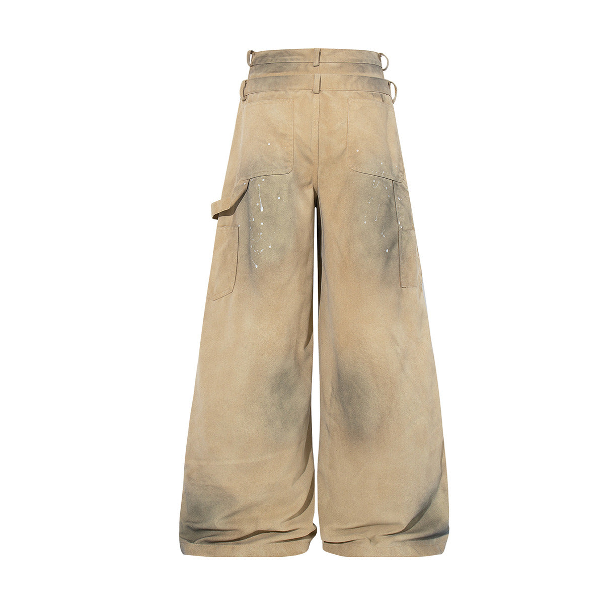 Paint Splatter Wash Wide Leg Pants WN23593