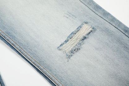 Washed Damage Flare Denim Jeans WN26068