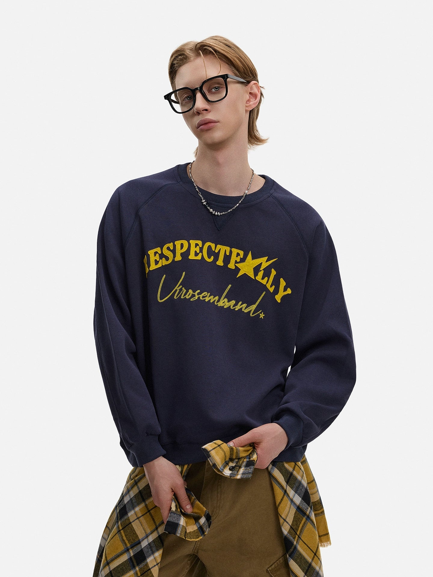 Embroidery Short Oversize Sweatshirt WN21432