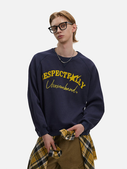 Embroidery Short Oversize Sweatshirt WN21432