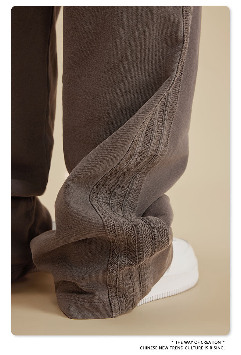 Washed Heavyweight Straight Leg Sweatpants WN6019