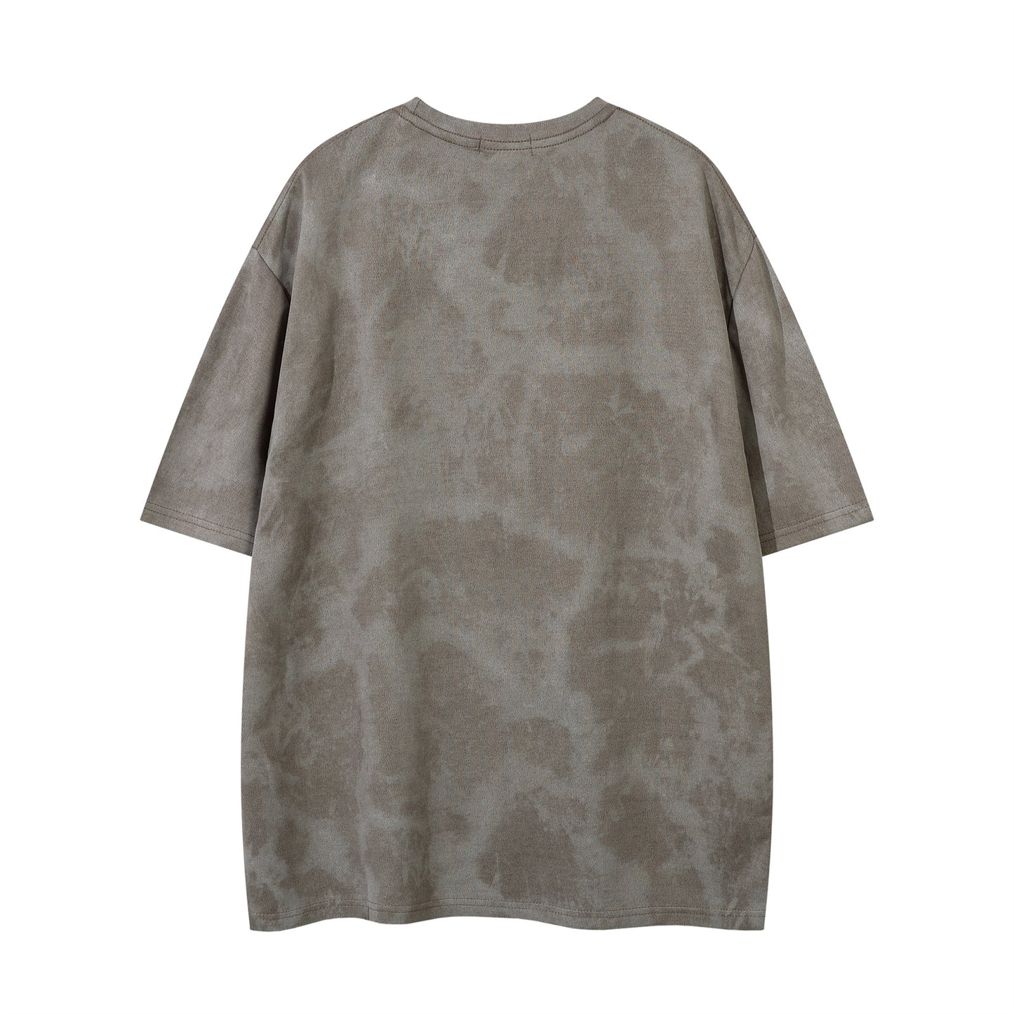 3D Embroidery Suede Oversize Short Sleeve T-Shirt WN15082