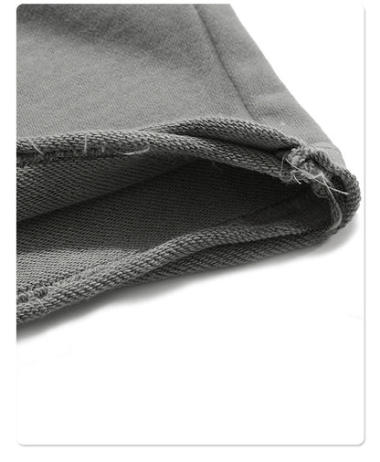 Washed Vintage Raw Edge Short Sweatpants WN6628