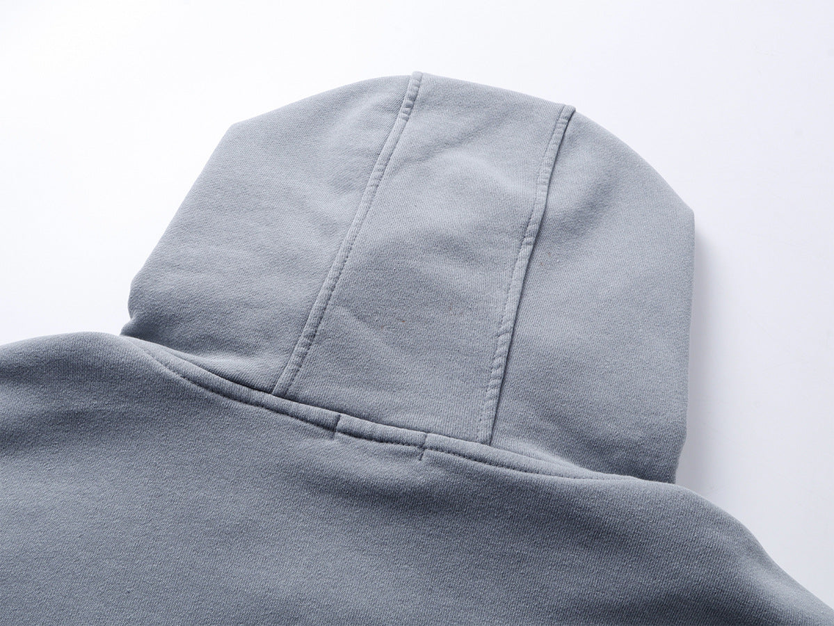 Heavyweight Wash Damage Zipper Hoodie WN25592