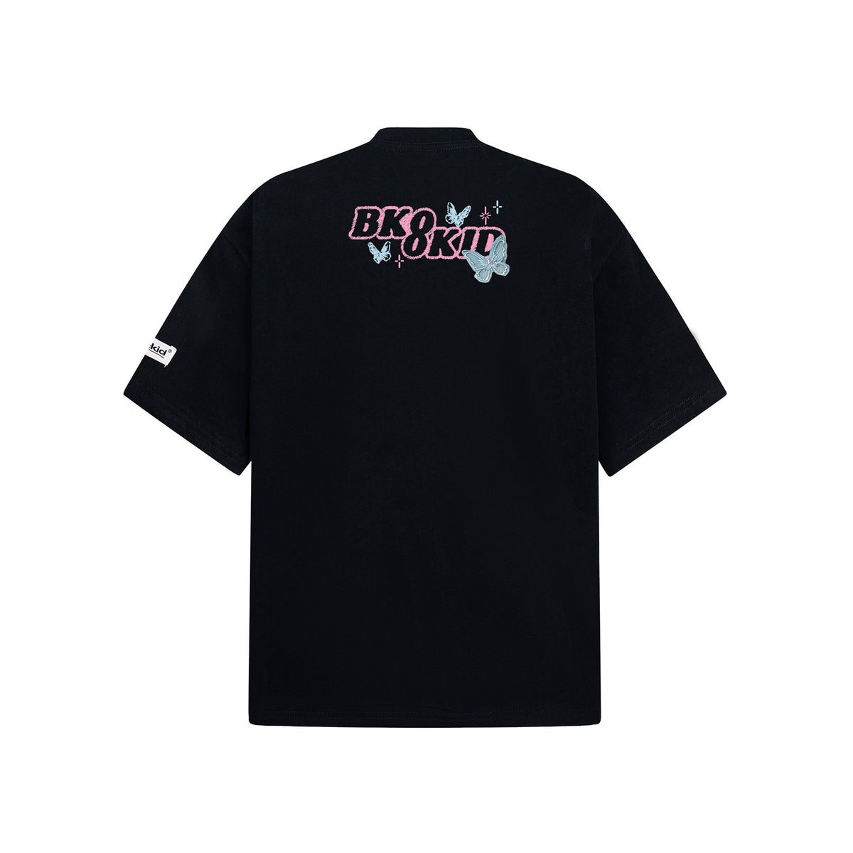 Butterfly Letter Print Oversize Short Sleeve T-Shirt WN26896
