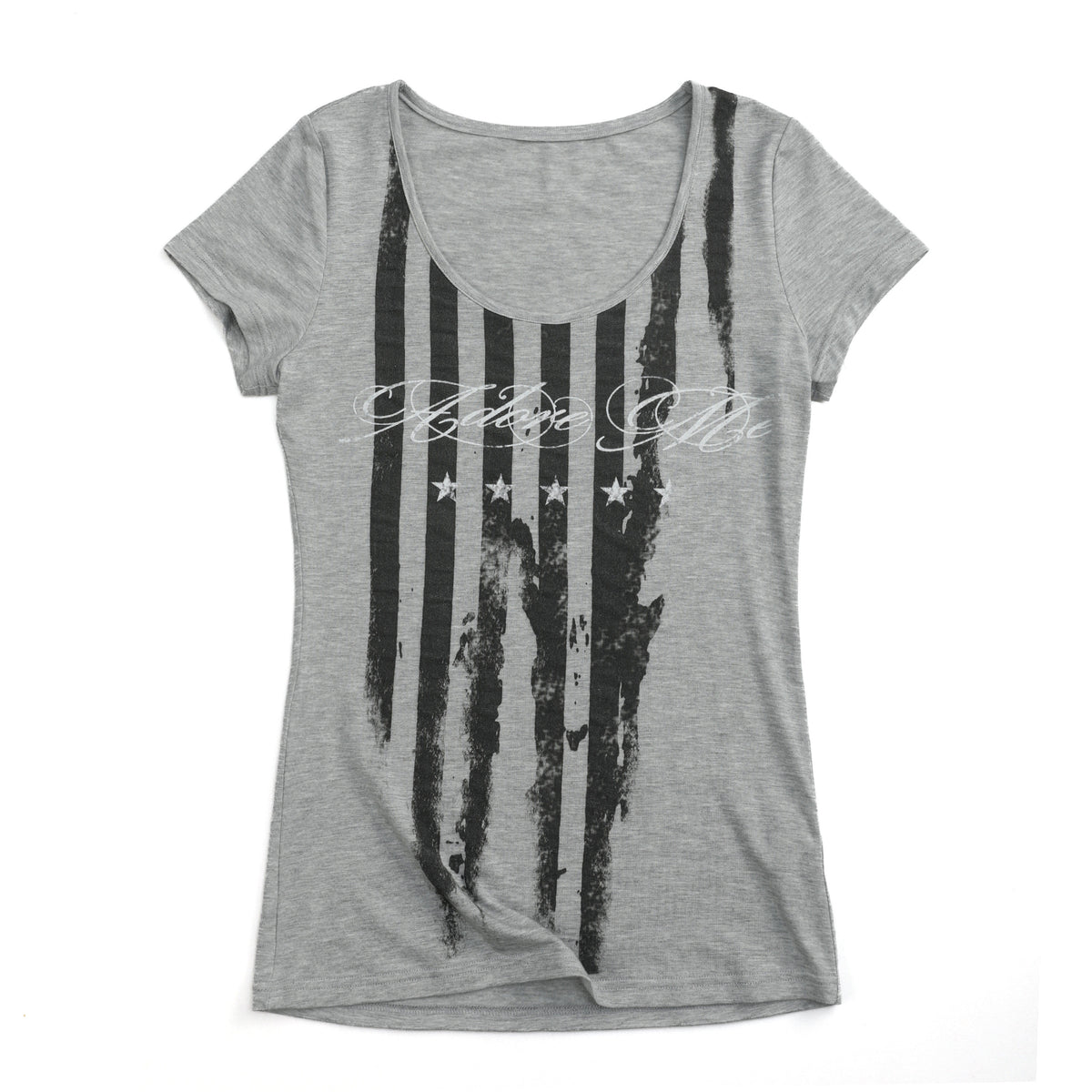 Stripe Star Logo Print Short Sleeve T-Shirt WN27231