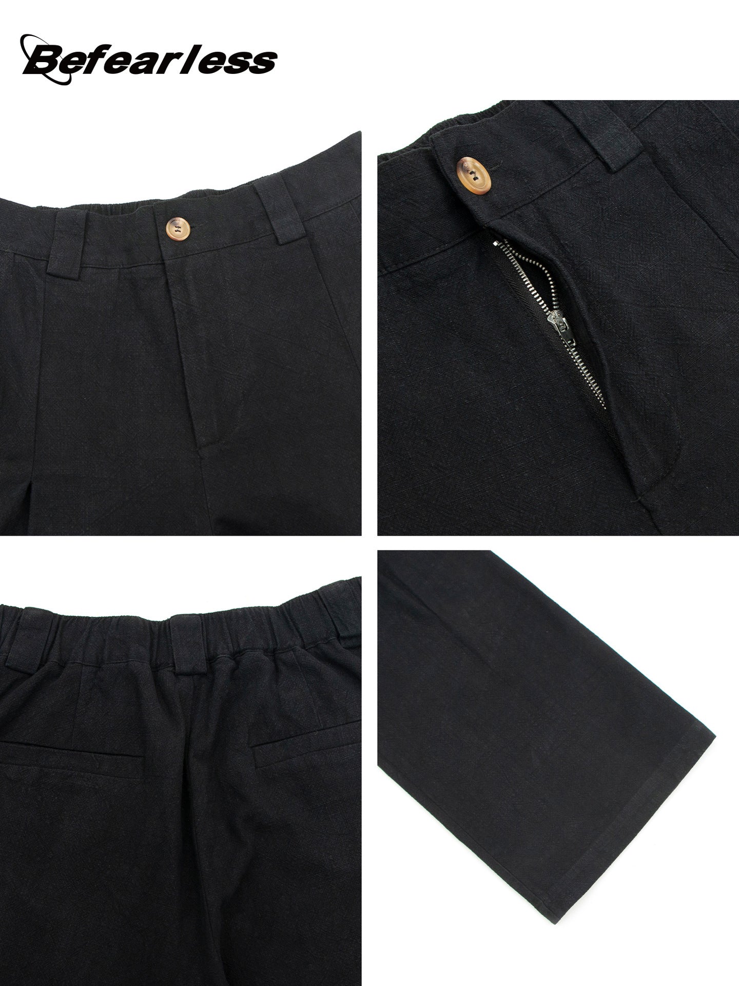 Washed Pleated Straight Trousers WN26353