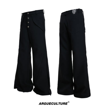 Deconstructed High-Waist Flare Trousers WN23319