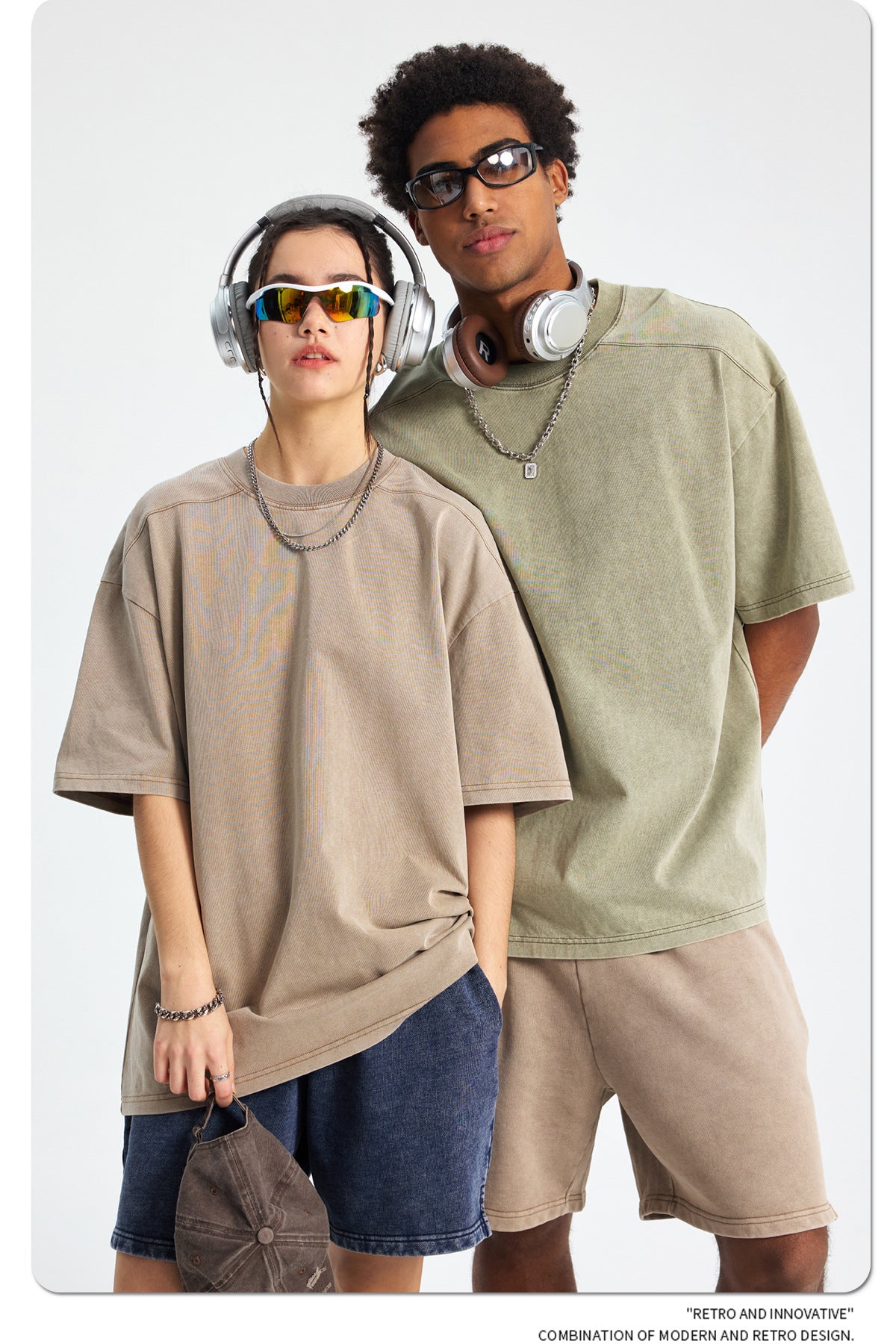 Washed Plain Oversize Short Sleeve T-Shirt WN16261