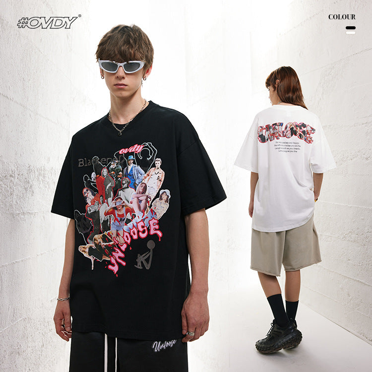 Anime Graphic Oversize Short Sleeve T-Shirt WN12474