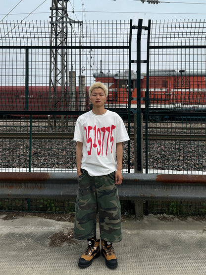 Graphic Letter Design Short Sleeve T-Shirt WN19103