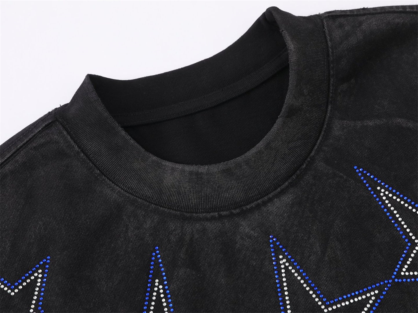 Star Rhinestone Short Sleeve T-Shirt WN26753