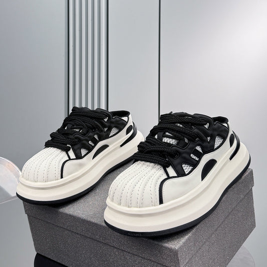 Chunky Platform Round Toe Mules WN24792