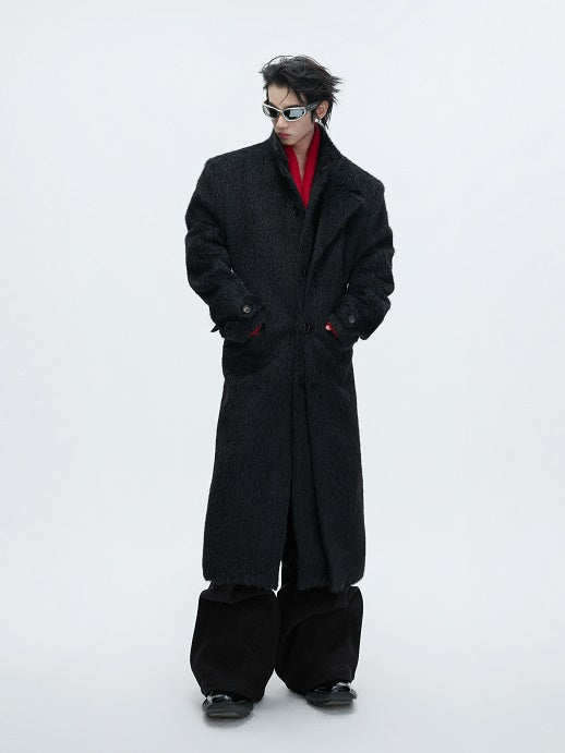 Textured Wool Long Coat WN22628