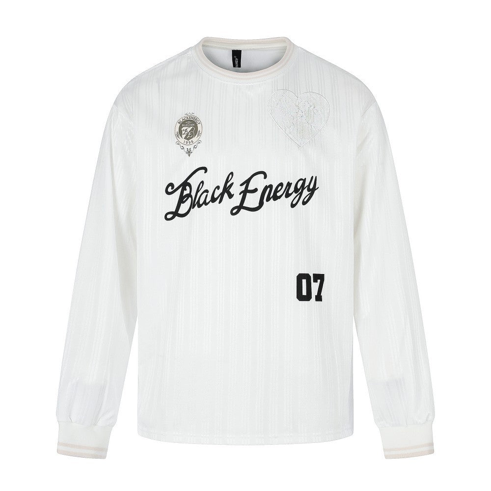 Heart Patch Letter Graphic Long Sleeve T-Shirt WN28098