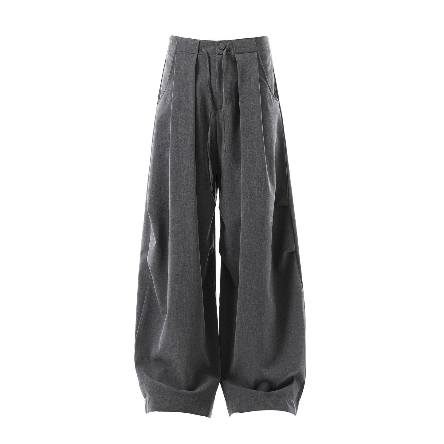 Deconstruction Pleats Curved Trousers WN26012
