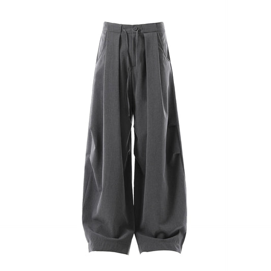 Deconstruction Pleats Curved Trousers WN26012