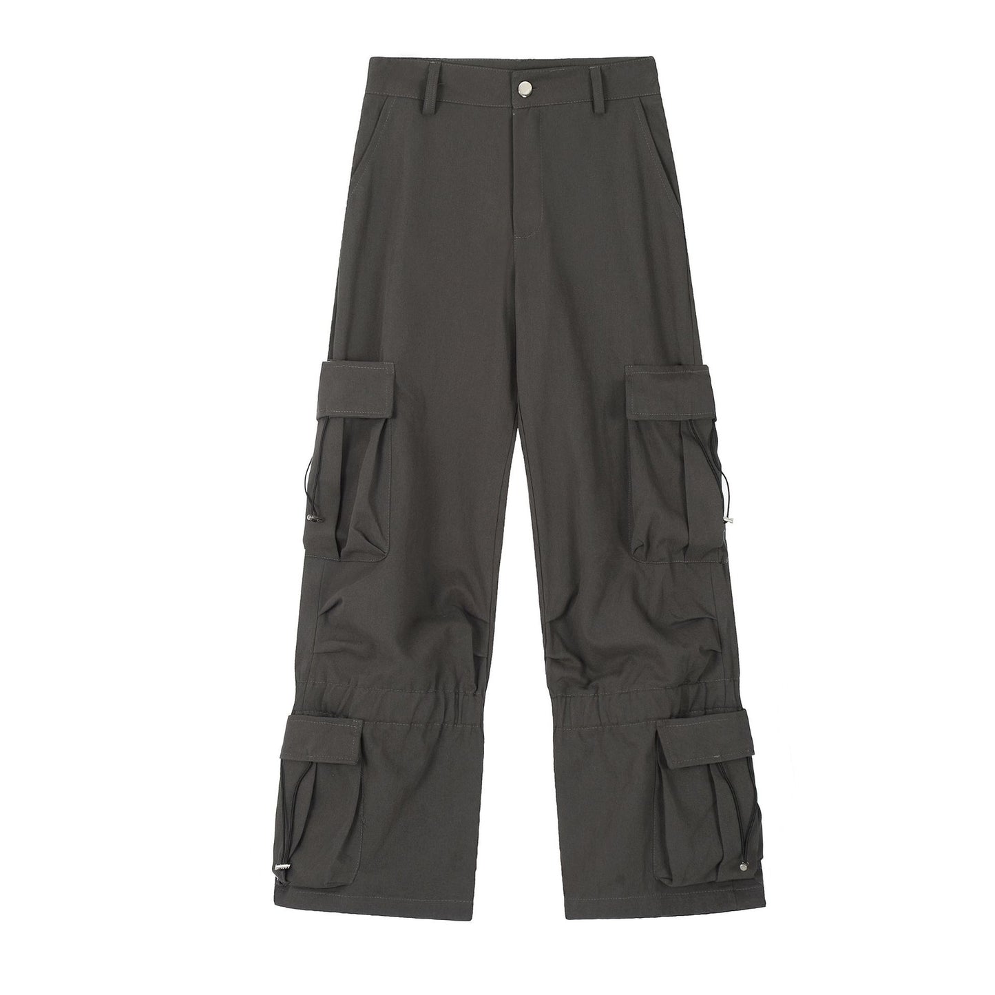 Plain Straight Cargo Pants WN11080