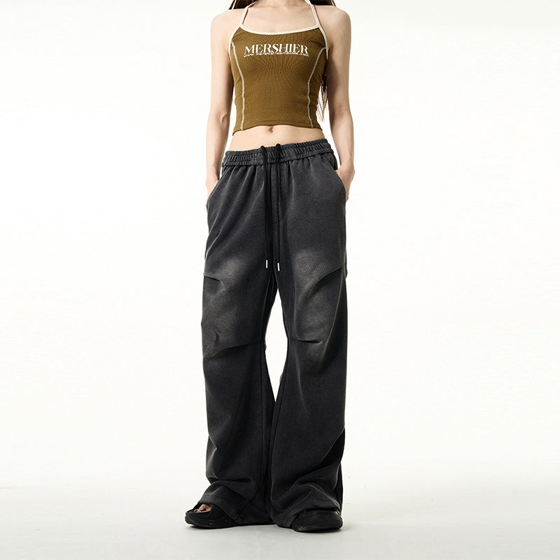 Waist Elastic Wide Leg Sweatpants WN7644