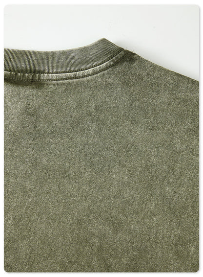 Oversize Washed Long-sleeve t-shirt WN6053