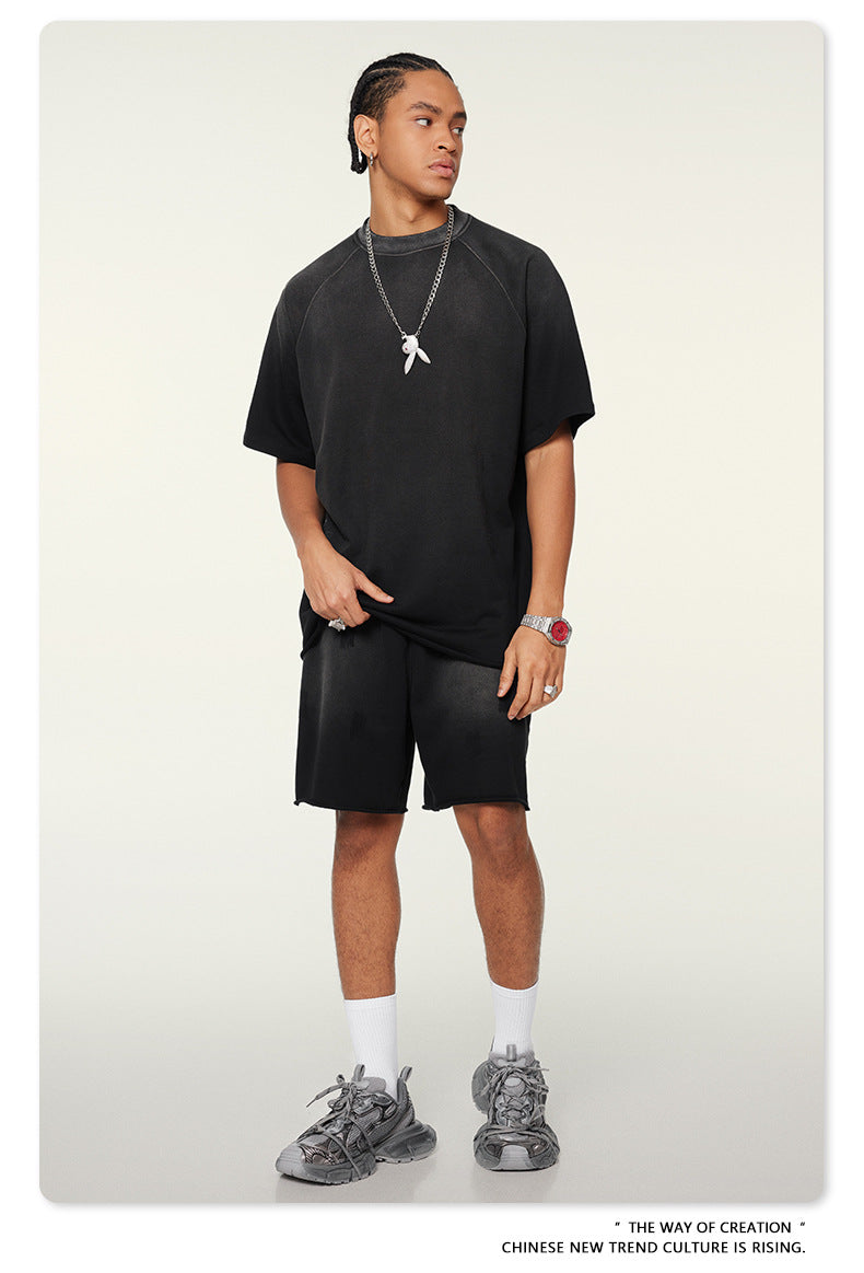 Washed Oversize Raglan-sleeve T-shirt WN6430