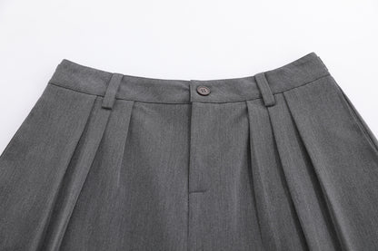 Drape Cropped Half Trousers WN25750