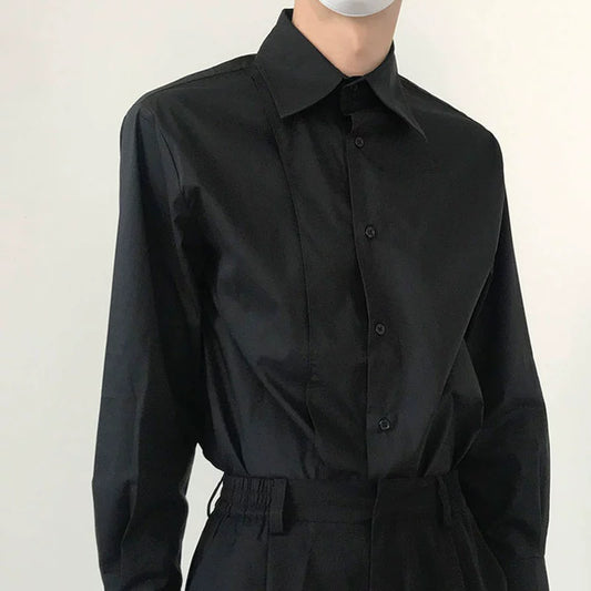 Overlap Placket Long Sleeve Shirt WN21486