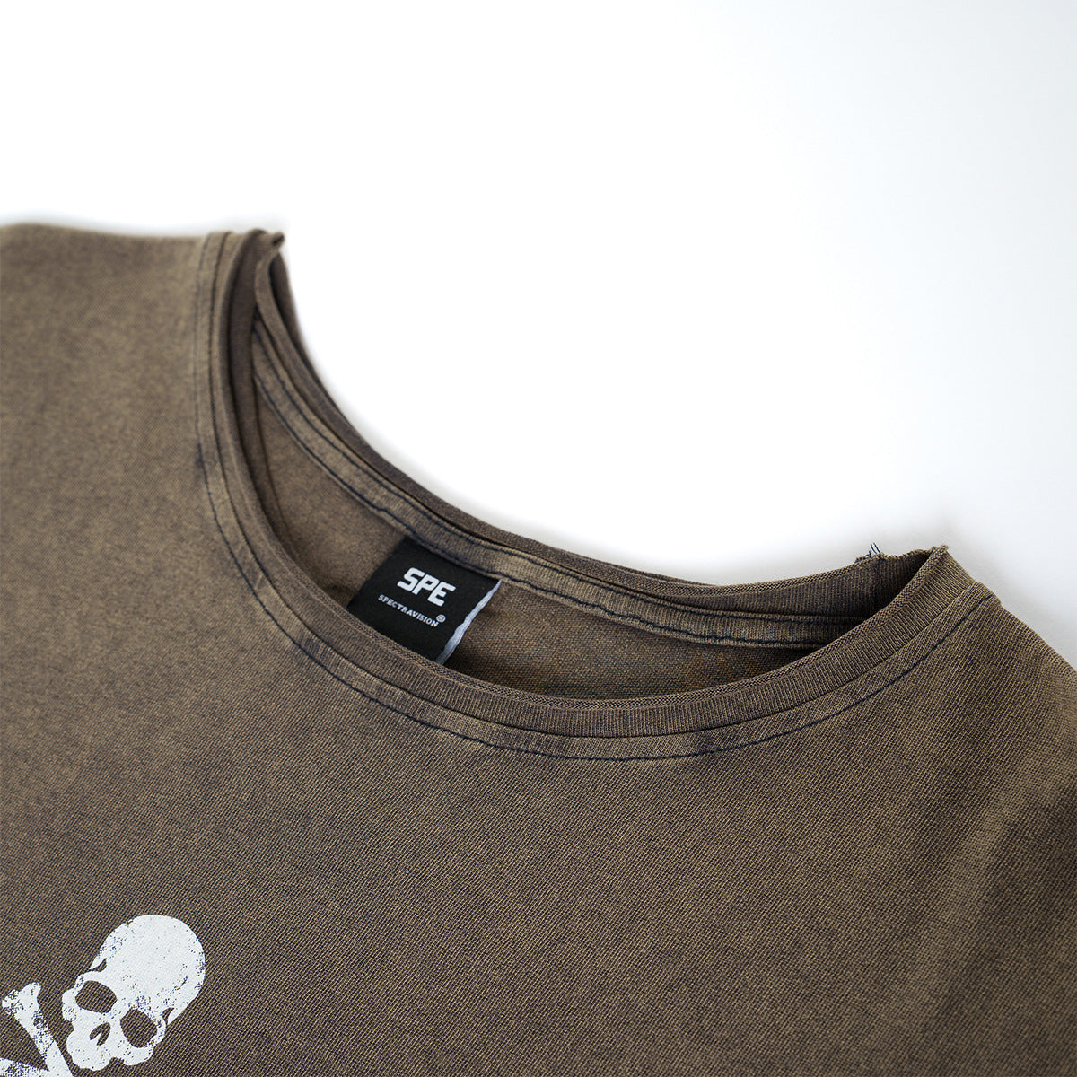 Skull Flag Washed Short Sleeve T-Shirt WN25649
