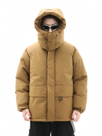 Oversize Hooded Thickened Workwear Puffer Jacket WN10343