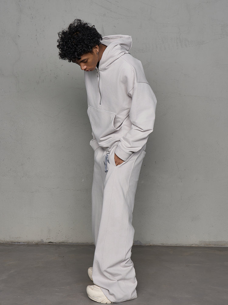 Half Zipper Oversize Hoodie & Sweatpants Setup WN21000