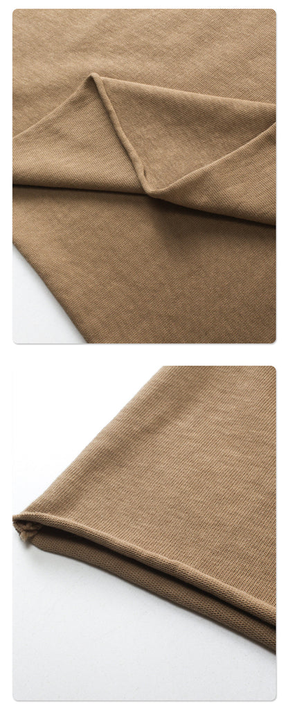 Spray Dyeing Round Neck Short Sleeve T-Shirt WN7806