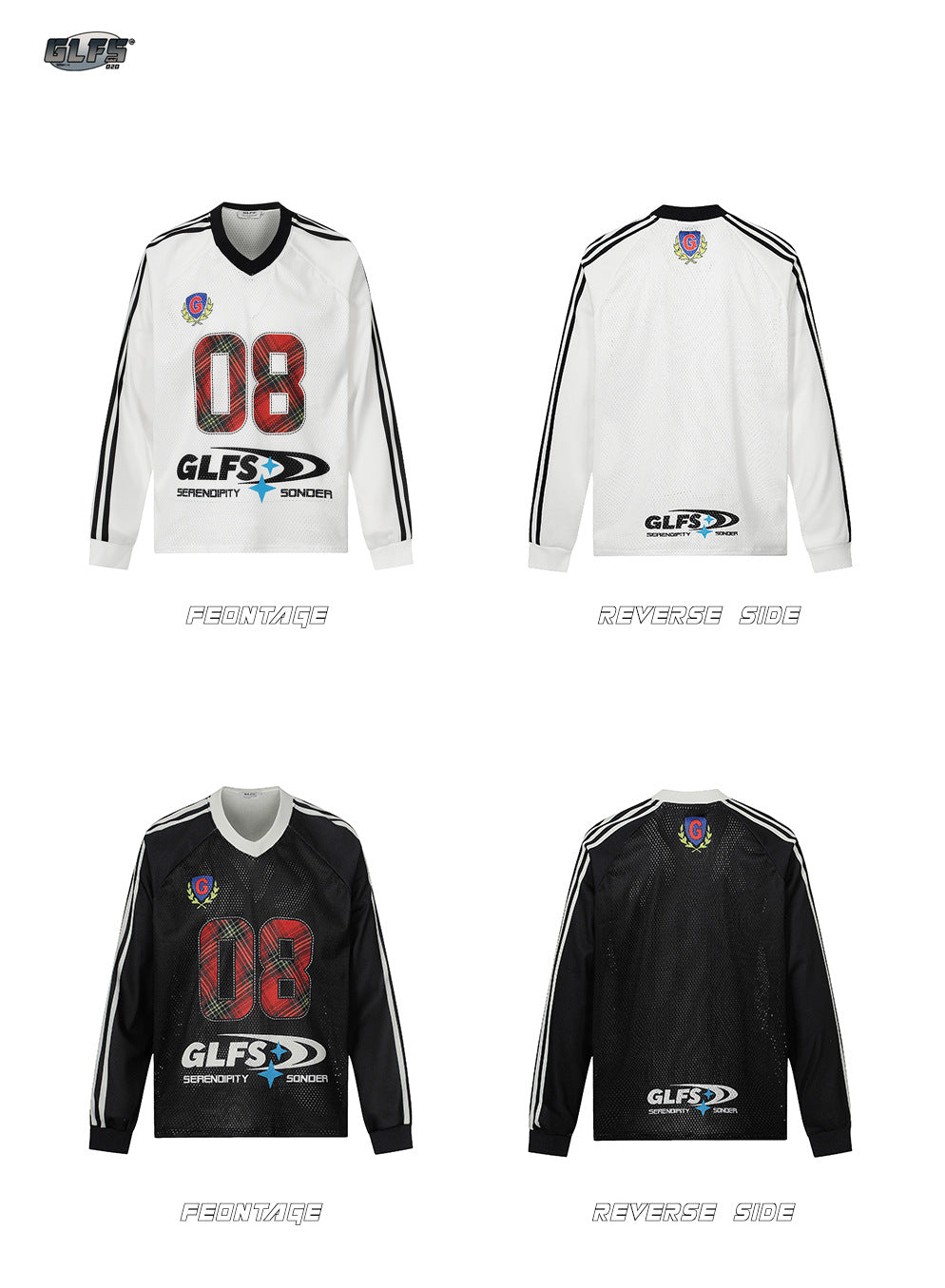 Oversize Mesh Sporty Number Long Sleeve T-Shirt WN26536