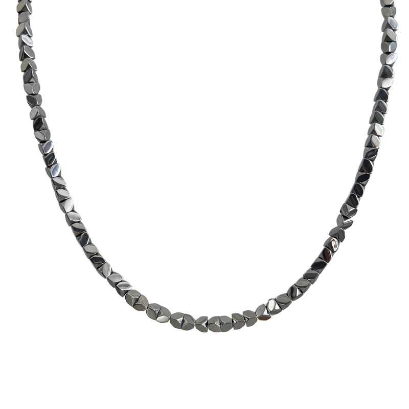Silver Titanium Steel Necklace WN19256